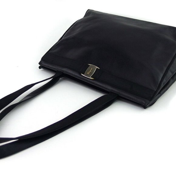 Salvatore ferragamo Tote bag Vara embossing leather Auth used T19692 - Picture 2 of 9